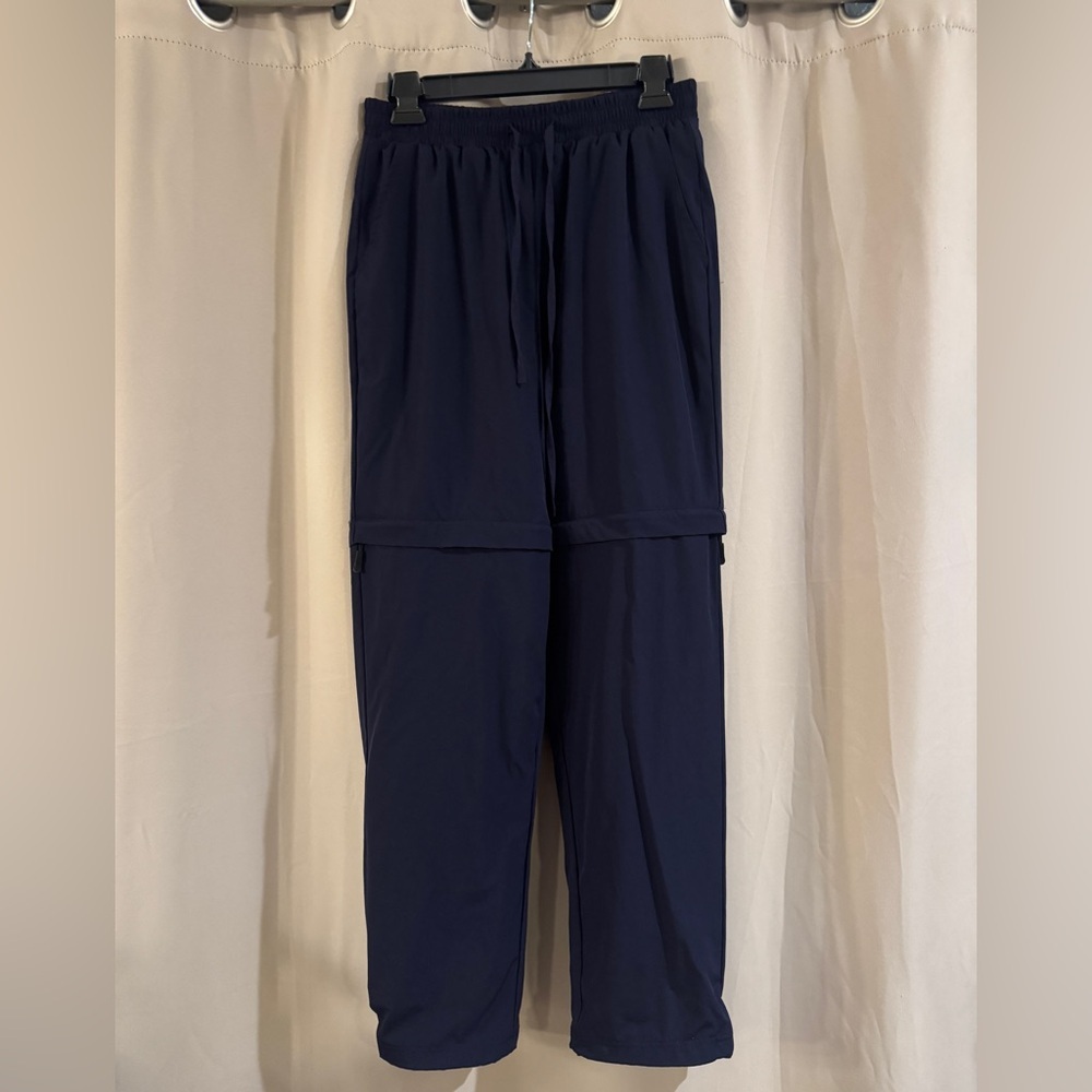 Men's Navy Blue Pinspark Pants